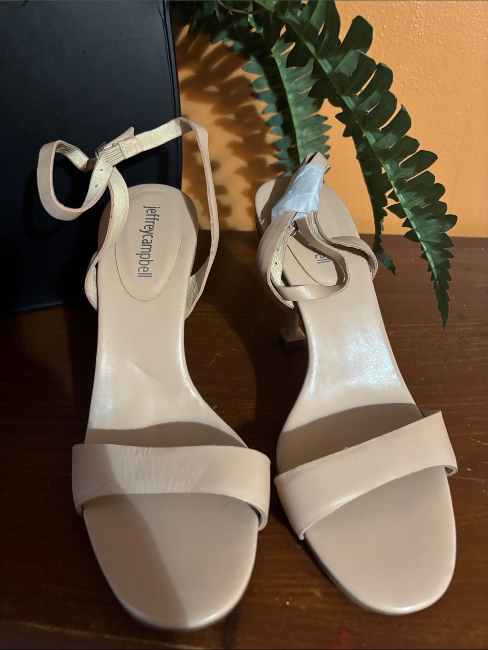 Jeffrey Campbell Beige Open-Toe Ankle-Strap Heels !Never Worn!